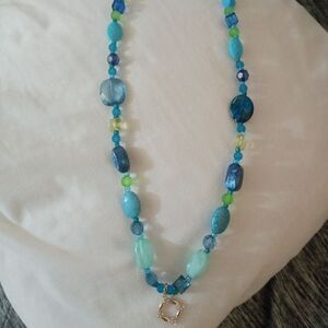 Handmade necklace with one interchangeable charm